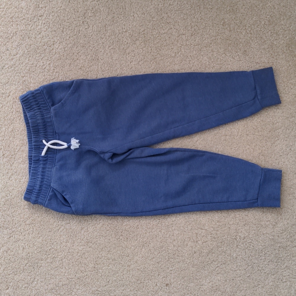Girls Blue Jogger Sweatpants (Size XS 4-5)